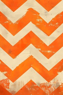 orange chevron background