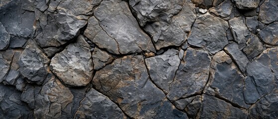 Poster - Basalt texture tile. Abstract background. AI generative.