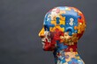 © Sergej Gerasimov - Human head with jigsaw puzzle pieces - conceptual image for cognitive psychology understanding