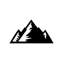 mountain silhouette vector Designed for wild adventure travel.