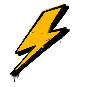 spray lightning graffiti style