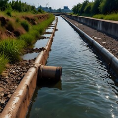 pipe on the river