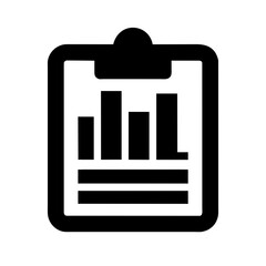 Wall Mural - Business Report Icon - Financial Analysis & Marketing Insights