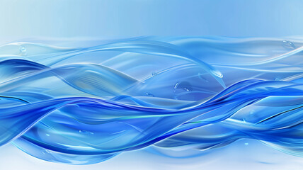 Abstract blue water wave pattern, creating a modern and vibrant background.