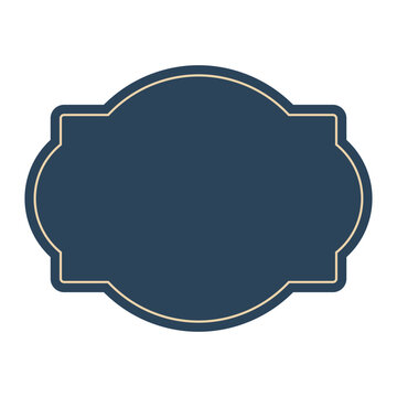 vintage label label frame.