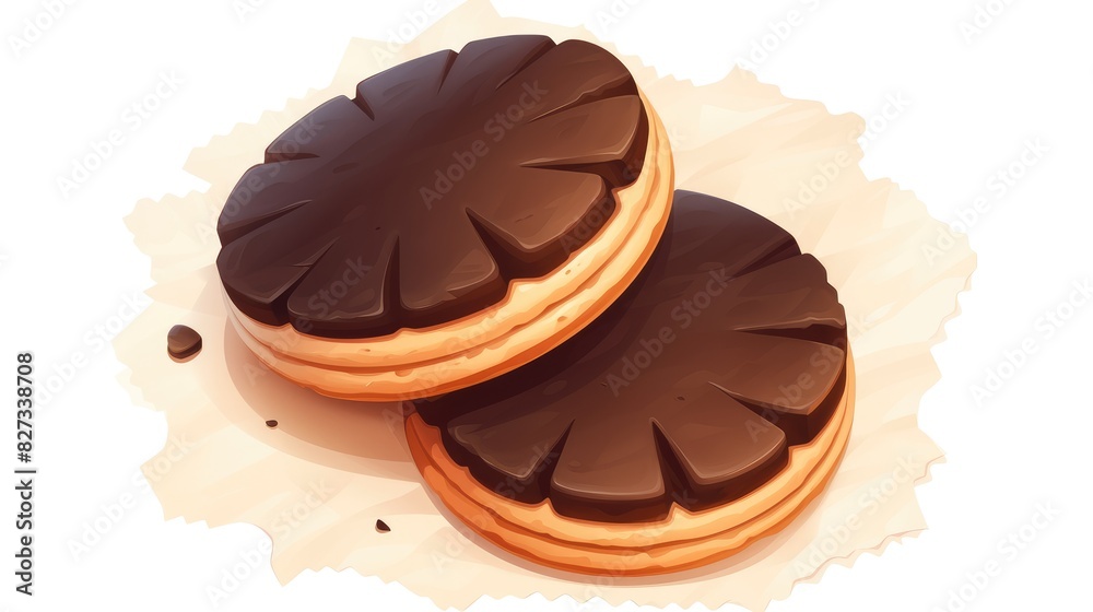 A sleek and delicious black cookie icon in a circular shape This simple ...