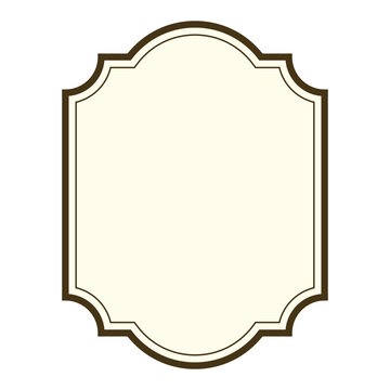 vintage label frame.