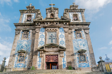 The Igreja de Santo Ildefonso is an 18th century church in Porto, Portugal. The church is located near the Batalha square. Covered with white and blue tiles.