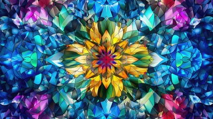 Poster - Kaleidoscopic backdrop abstraction