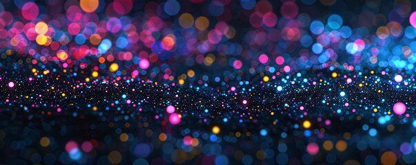 Poster - Vibrant Colorful Bokeh Photograph