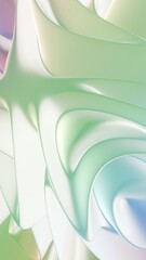 Aufkleber - Waves of dynamic waveforms with 3D effects, creating a visually rhythmic and harmonious composition..