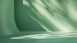 © Christian - light green background for product presentation with beautiful lights and shadows, copy and text space, 16:9