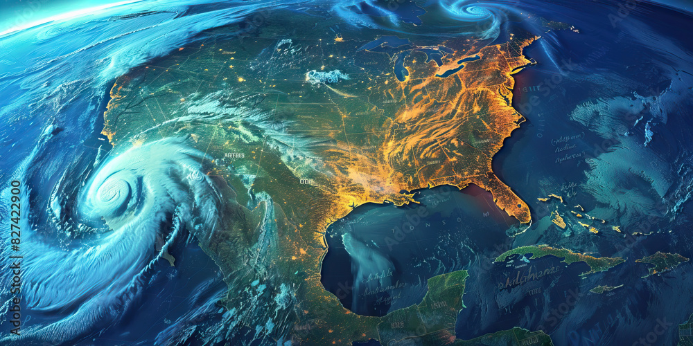Tornado Alley: A map showing the region known as Tornado Alley in the ...