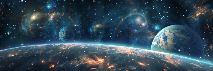 Wall Mural - Outer space background