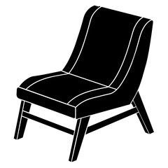 chair vector silhouette illustration