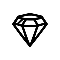 Vector diamond. Simple design. The concept of luxury is valuable