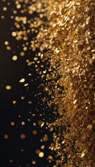 Wall Mural - Gold sparkle dust abstract background