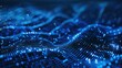 © Alpa - Futuristic blue dot wave for digital data process, communication and network connection background