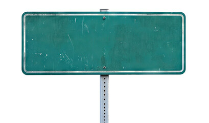 Wall Mural - Green street sign, cut out