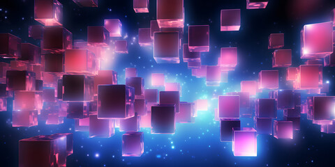 Abstract cube pattern background.