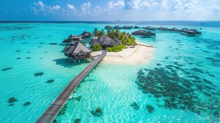 Wall Mural - beautiful tropical beach ocean. Selective focus