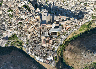 Sticker - Aerial View - Sassi di Matera, Italy