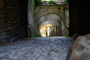 Wall Mural - Passage inside Biertan fortified church in Transylvania, Romania