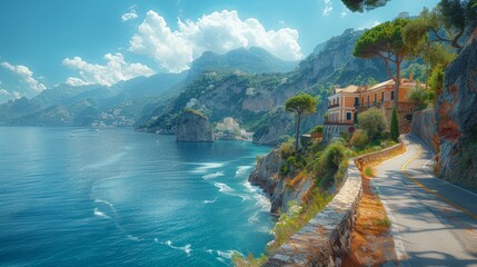 Navigating the winding roads and stunning landscapes of the Amalfi Coast, Italy