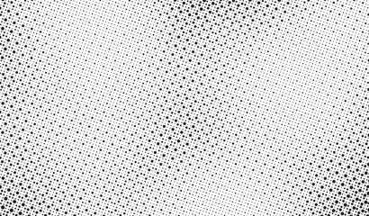 Poster - Halftone vector background. Monochrome halftone pattern. Abstract geometric dots background. Pop Art comic gradient black white texture. Design for presentation banner, poster, flyer, business card.	