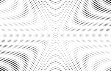 Poster - Halftone vector background. Monochrome halftone pattern. Abstract geometric dots background. Pop Art comic gradient black white texture. Design for presentation banner, poster, flyer, business card.	