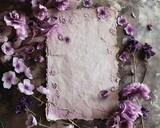 Romantic Purple Floral Wedding Invitation A of Love and Commitment