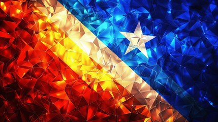 vibrant aigenerated wallpaper commemorating philippine independence day with abstract geometric patt