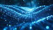 © Irina - Energy blue background. Technological background for design on the topic of artificial intelligence, neural networks, big data. Copy space