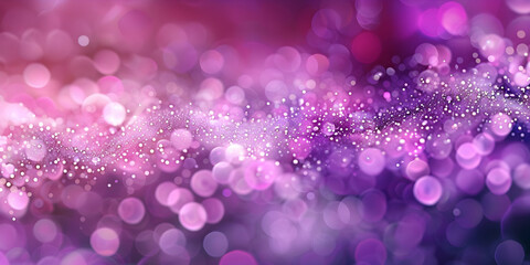 Pink purple glittering dust bokeh background - magenta cerise graduating to purple blue bokeh overlaid with fine dust ideal for a spiritual message background
