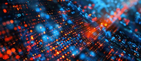 Aufkleber - abstract digital network background