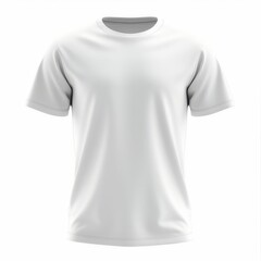 White t shirt isolated on white background

