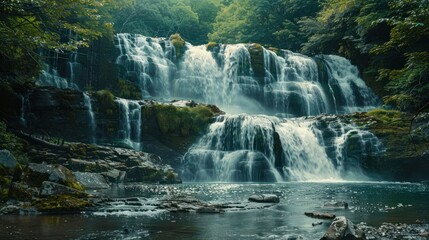 Wall Mural - beautiful waterfalls in the world