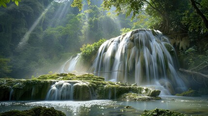 Wall Mural - beautiful waterfalls in the world