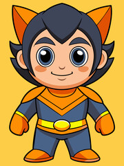 Wall Mural - A character in the style of a comic book.
