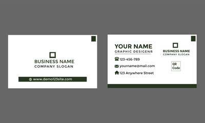 clean unique vector business card 