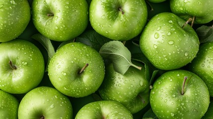 Wall Mural - The Fresh Green Apples