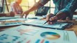 © mattegg - Strategic Financial Analysis: Collaborative Business Team in Office