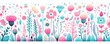 © PrusarooYakk - hand painted doodle background, cute  Printer theme pastel color