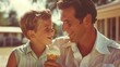© Chuemon - a retro photograph capturing a father and son sharing an ice cream cone.
