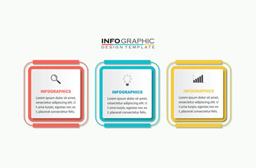Poster - mission, vision, values, graphic design template with 3 option
