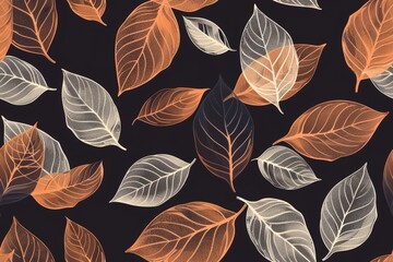 Wall Mural - Beautiful foliage art for your design and decoration needs