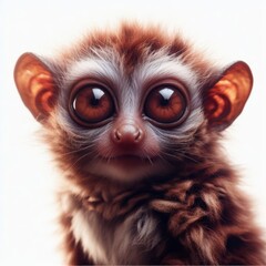 Sticker - Tarsier on white background