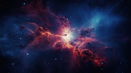 Wall Mural - nebula or galaxy in deep space,