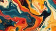 © TGIF - Design a marbling pattern with swirling fluid designs in various colors, creating a sense of movement and depth reminiscent of traditional marbled paper art