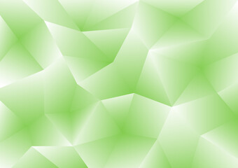 Bright green and white polygonal illustration